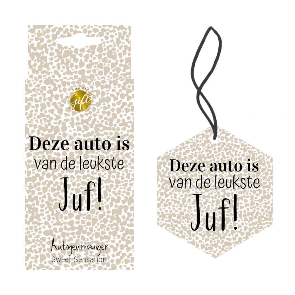 Autogeurhanger leukste Juf!