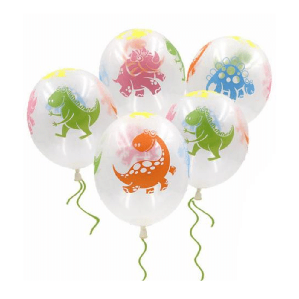 Ballonnen dino transparant