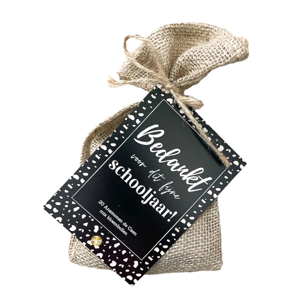 Bedankt voor dit fijne schooljaar bloembollen