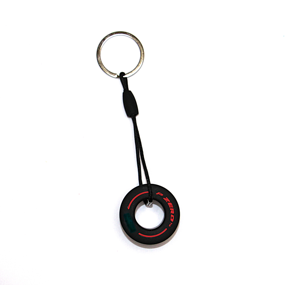 Sleutelhanger racing autoband rood