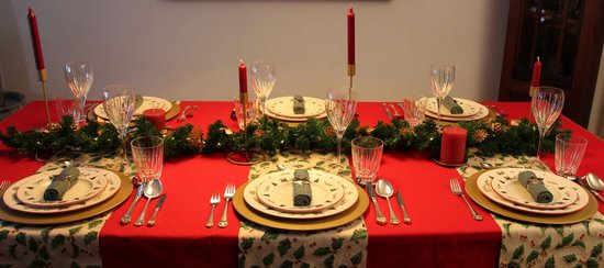 Kerstpakket Tafelaankleding Rood| 6 pers.