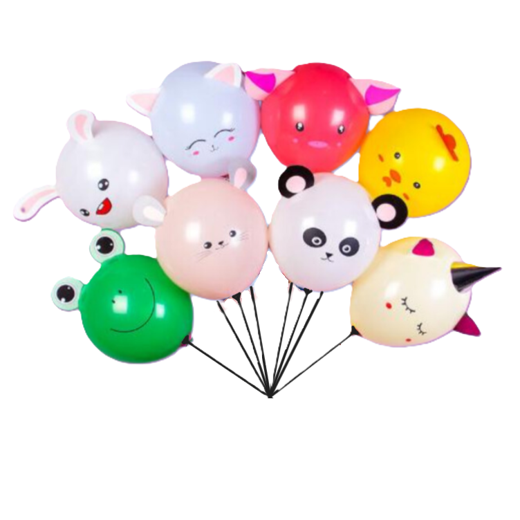 Ballonnen dieren met plakbare oren