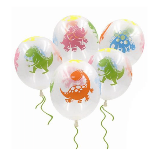 Ballonnen dino transparant