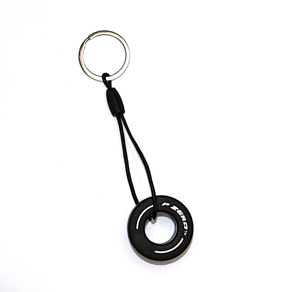 Sleutelhanger racing autoband wit