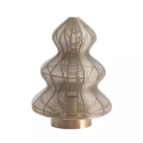 Tafellamp Kerstboom Ø21x27 licht goud