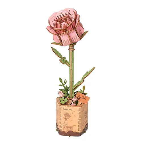 3D puzzel roze Roos TW041
