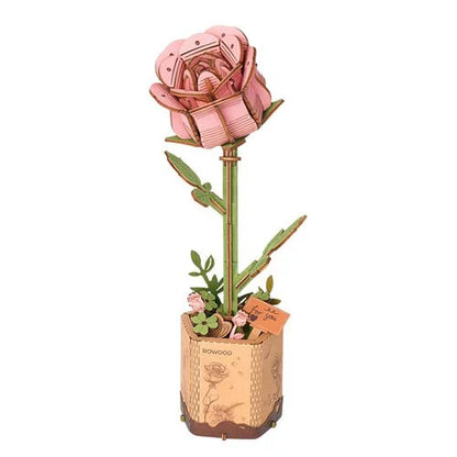 3D puzzel roze Roos TW041